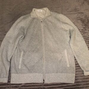Goodfellow & Co Light Gray Zip-Up Sweater